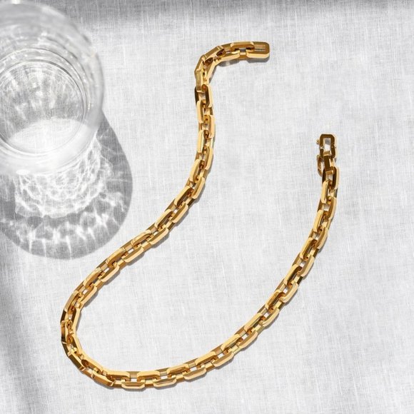 🆕 SUPRA Chain Link Collar Necklace EDDIE BORGO Gd